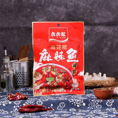 六六红青花椒鱼调料 150g/袋 四川青椒麻椒火锅鱼调料家用批发3袋图2