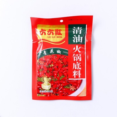 六六红厂家直发 清油火锅底料200g/袋 青花椒麻辣火锅底 料批发3袋图5