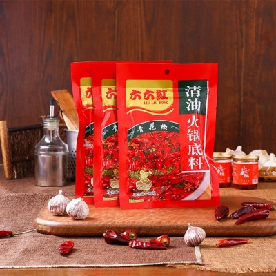 六六红厂家直发 清油火锅底料200g/袋 青花椒麻辣火锅底 料批发3袋图3