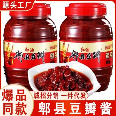 郫县豆瓣酱红油豆瓣酱豆瓣川菜专用餐饮调料家用调味料批发10瓶