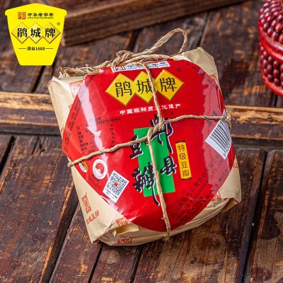 批发鹃城牌特级郫县豆瓣酱1kg纸包 3年精酿家用炒菜正宗四川特产1个图3