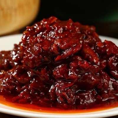 豆瓣川菜调料厂家批发四川贤丰红油郫县豆瓣酱辣椒酱4公斤装1瓶图3