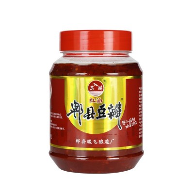 厂家批发红油豆瓣酱1千克四川郫县家用川菜火锅冒菜豆瓣酱瓶装2瓶图5