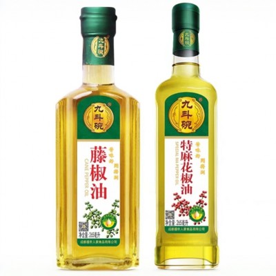 九斗碗特麻花椒油藤椒油265ml瓶装拌菜炒菜家用凉拌菜麻椒油浓郁2瓶