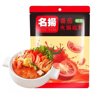 名扬200g番茄味火锅底料不辣酸香味番茄牛腩老少皆宜火锅底料2包图5