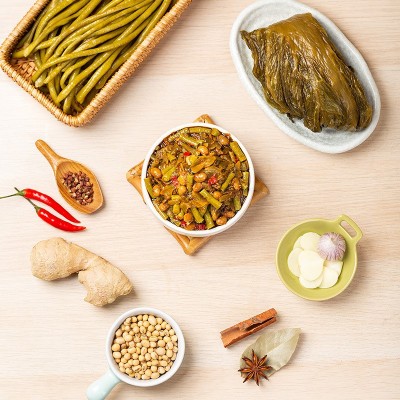 饭扫光下饭菜200g竹笋香菌金针菇腌制咸菜泡菜瓶装榨菜开味菜代发5瓶图2