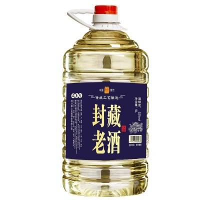 四川粮食白酒纯粮正宗10斤大桶52度60度浓香型粮食老酒桶装散装酒1桶图3
