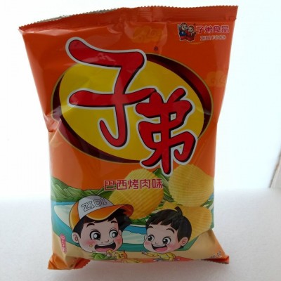 子弟食品 95g子弟麻辣/番茄/黄瓜/原味/烤肉/海苔味 薯片 批发5袋图4