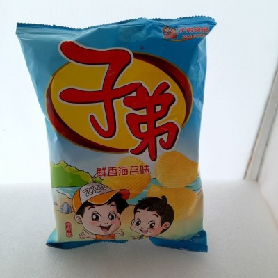 子弟食品 95g子弟麻辣/番茄/黄瓜/原味/烤肉/海苔味 薯片 批发5袋图5