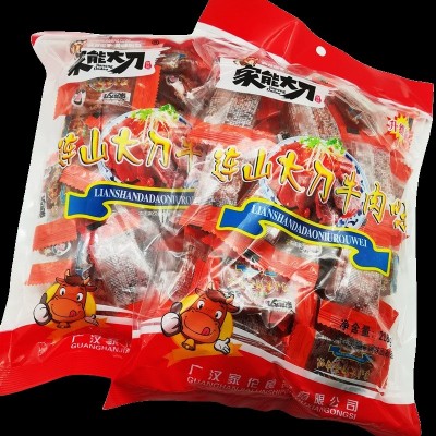 家能大刀连山大刀牛肉味调味面制品200g休闲零食整件50袋15袋图2