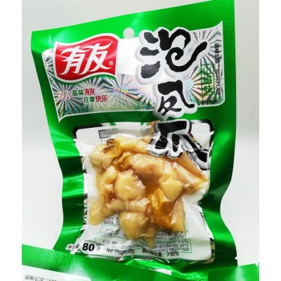 有友凤爪80g105g136g172g山椒凤爪香辣味柠檬味藤椒味休闲零食20袋图4