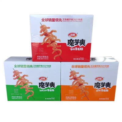 卫龙辣条亲嘴烧盒装24gX20条 /魔芋爽/风吃海带 休闲零小吃批发5盒图4