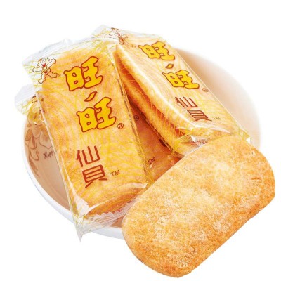 批发旺旺雪饼仙贝520g/258g大米饼干膨化小吃零食大礼包散装整箱2包