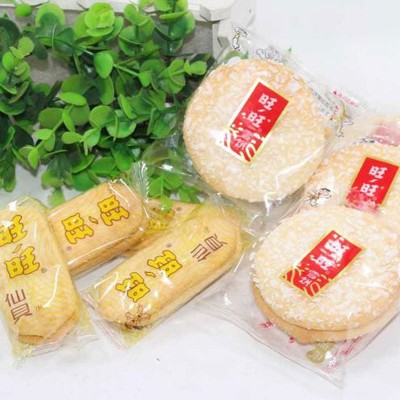 批发旺旺雪饼仙贝520g/258g大米饼干膨化小吃零食大礼包散装整箱2包图2