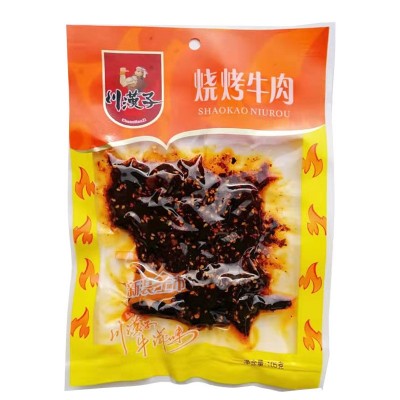 川漢子牛肉50g105g/袋 麻辣/泡椒/烧烤/藤椒味真空包装麻辣零食10袋图2