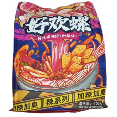广西好欢螺螺蛳粉加臭加辣味老款原味小龙虾味花甲味批发一件代发2份图5