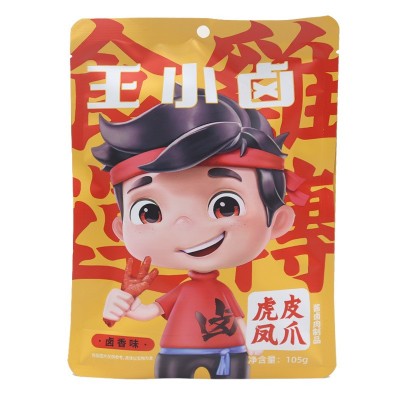 王小卤虎皮凤爪100g香辣卤香火锅椒麻味卤味熟食鸡爪即食批发代发2袋图5