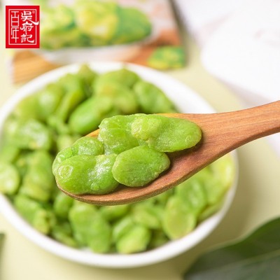 百年吴府记翡翠绿豆瓣120g云南保山特产酥脆咸香无壳下酒休闲零食3袋图3