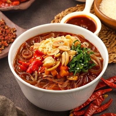 食族人酸辣粉6桶装重庆正宗红薯粉非油炸粉丝速食整箱批发1箱图5