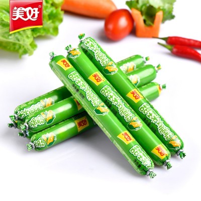 美好甜玉米火腿肠休闲零食泡方便面批发即食方便速食香肠火腿肠1箱