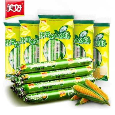 美好甜玉米火腿肠休闲零食泡方便面批发即食方便速食香肠火腿肠1箱图3