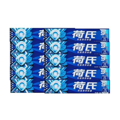 荷氏薄荷糖网红提神清凉休闲零食品众多口味水果润喉糖糖果口香糖1盒图3