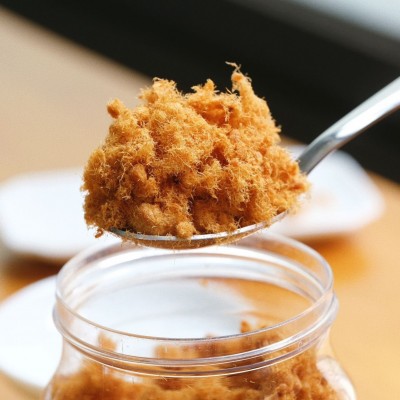 原味/海苔风味猪肉酥128g*2罐 猪后腿肉松儿童辅食拌饭即食肉松1件图4