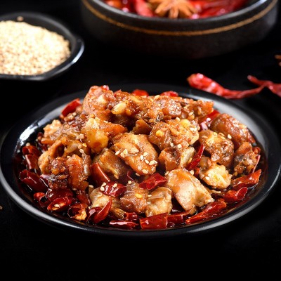 四川特色小吃香辣掌中宝鸡脆骨麻辣肉食肉类卤味零食休闲即食批发2件图4