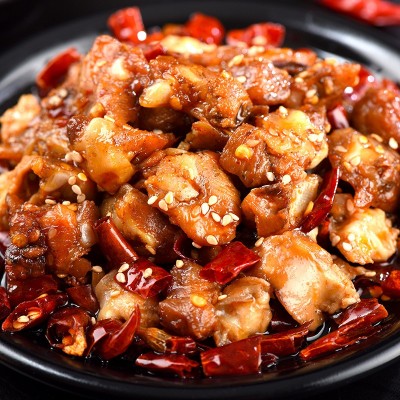 四川特色小吃香辣掌中宝鸡脆骨麻辣肉食肉类卤味零食休闲即食批发2件图2