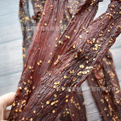 腿肉猪肉干里脊风干猪肉景区特产店展会摆摊风干肉条肉干货源供应2袋图3