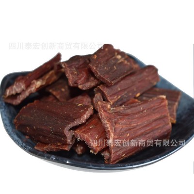 腿肉猪肉干里脊风干猪肉景区特产店展会摆摊风干肉条肉干货源供应2袋图5