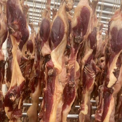 腊鸡条跑江湖地摊风吹腊鸡肉架条咸水腊鸭腿排日晒非烟熏腊鸭条50份图2