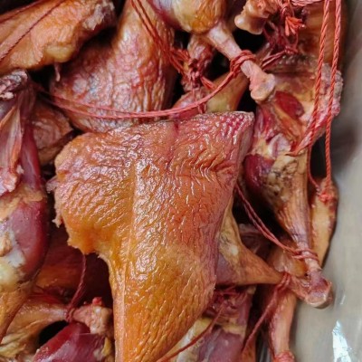 腊鸡条跑江湖地摊风吹腊鸡肉架条咸水腊鸭腿排日晒非烟熏腊鸭条50份图5