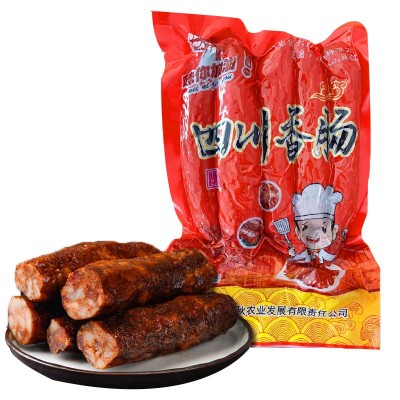 四川特产烟熏腊肠腊肉年货真空排骨香肠麻辣味家用餐馆批发代发1袋图4