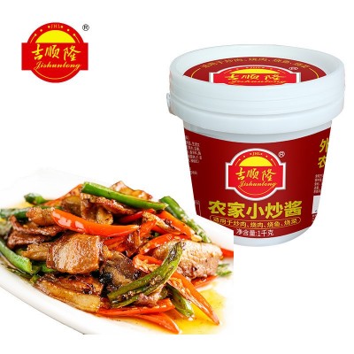 吉顺隆农家小炒酱桶装麻辣香锅调料包商用回锅肉小炒肉酱料包不辣2桶图2