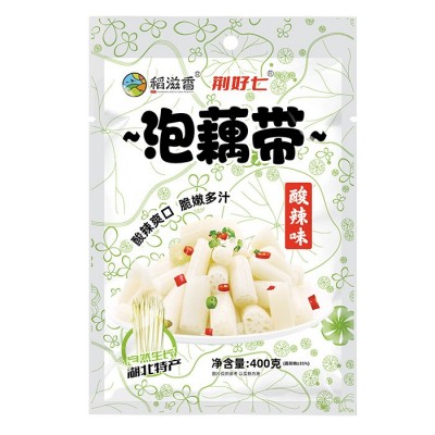 泡藕带400g新鲜泡椒藕尖湖北特产泡椒凉菜酸辣味下饭菜即食泡藕带10袋图4