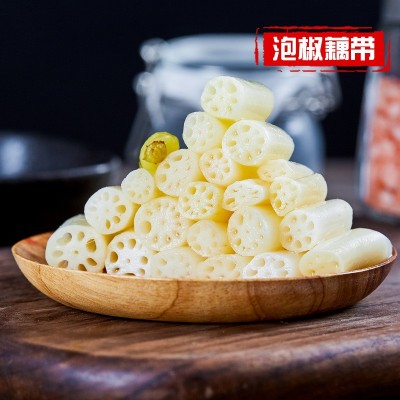 泡藕带400g新鲜泡椒藕尖湖北特产泡椒凉菜酸辣味下饭菜即食泡藕带10袋图3