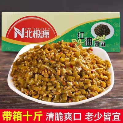 北极源红油豆角酸豆角整箱批发净重9斤咸菜开胃下饭菜2箱图5
