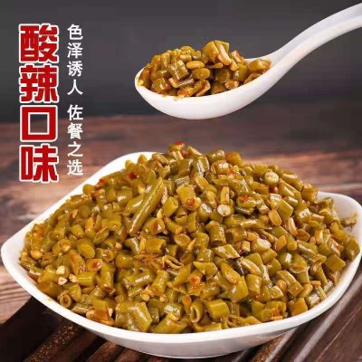 北极源红油豆角酸豆角整箱批发净重9斤咸菜开胃下饭菜2箱图4