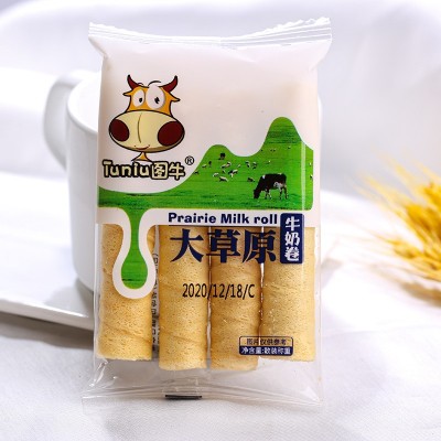 图牛咸蛋黄卷心酥整箱牛轧芝士注夹心小蛋卷饼干早餐网红休闲零食1件图5