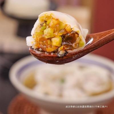 素馅饺子茴香水饺半成品素三鲜韭菜鸡蛋水饺速冻商用手工水饺食品1件图2