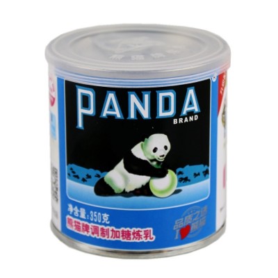熊猫炼乳350g*6罐 商用罐装炼奶茶熊猫牌奶练乳瓶装家用炼奶常温1件