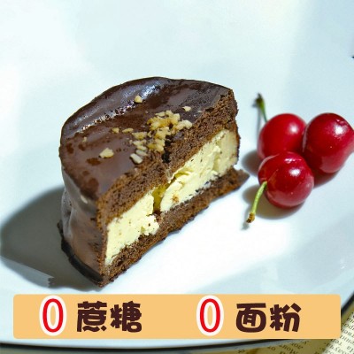 生酮MCT魔芋巧克力派低碳水无蔗糖无面粉抹茶生酮零食巧克力蛋糕1件图2