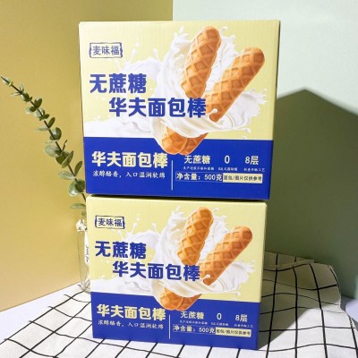 华夫手撕牛奶软面包棒无糖精食品糖尿饼人孕妇儿童早餐糕点心零食1件图5