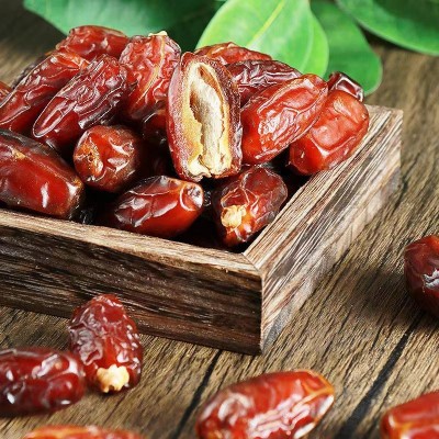 伊朗黑椰枣蜜枣干500g 阿联酋枣沙漠面包枣零食软糯香甜黑椰枣干2袋图2