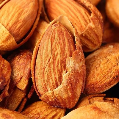 新疆特产巴旦木 办公室零食休闲干果坚果大量批发纸皮巴达木1盒图2
