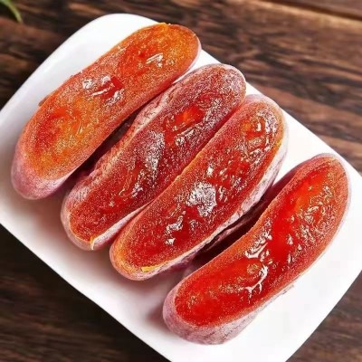 代发柿子饼霜降流心吊圆柿饼500g 农家手工柿饼流心带霜柿子饼2袋图3