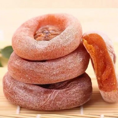 代发柿子饼霜降流心吊圆柿饼500g 农家手工柿饼流心带霜柿子饼2袋图2