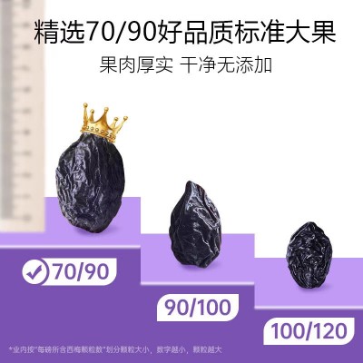 西梅干现货供应 西梅干500g散装酸甜果脯蜜饯办公室休闲小零食2袋图2