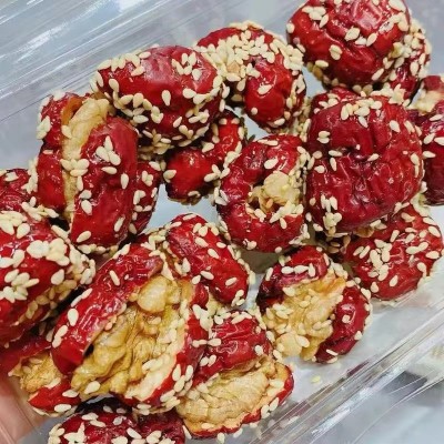 芝麻枣夹核桃 白芝麻红枣核桃 227克/盒 厂家批发 现货现发4盒图3